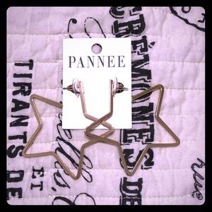 Brand new Star gold earrings
